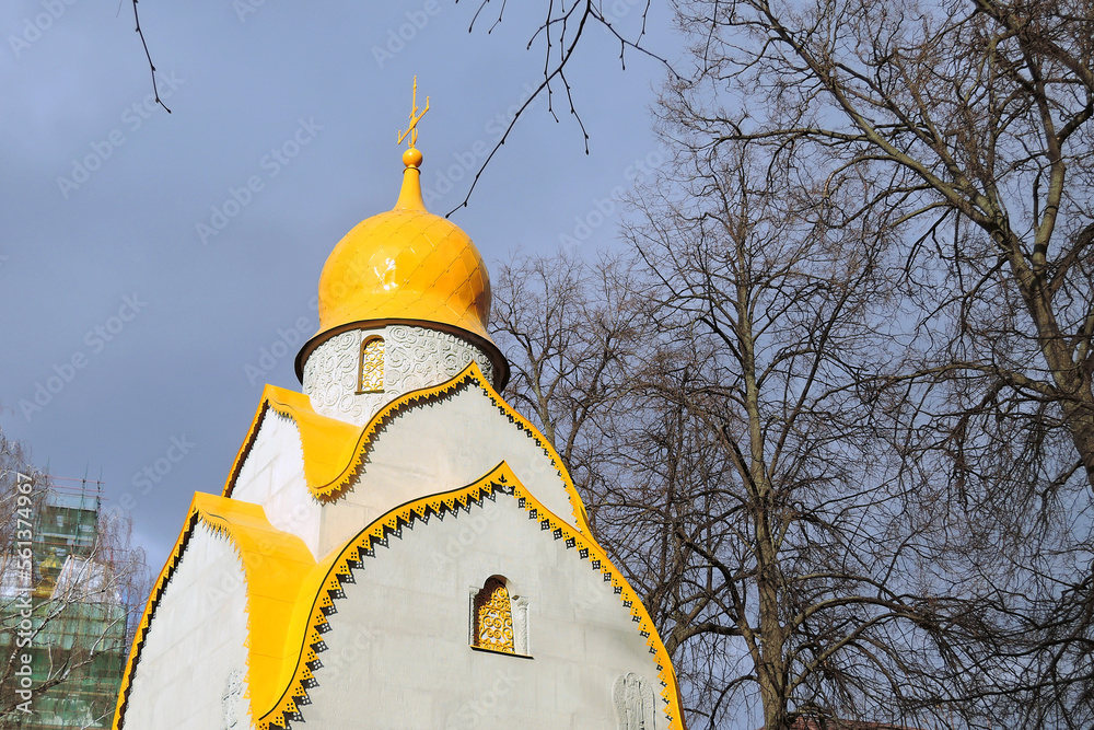 Novodevichy convent in Moscow. Popular landmark.