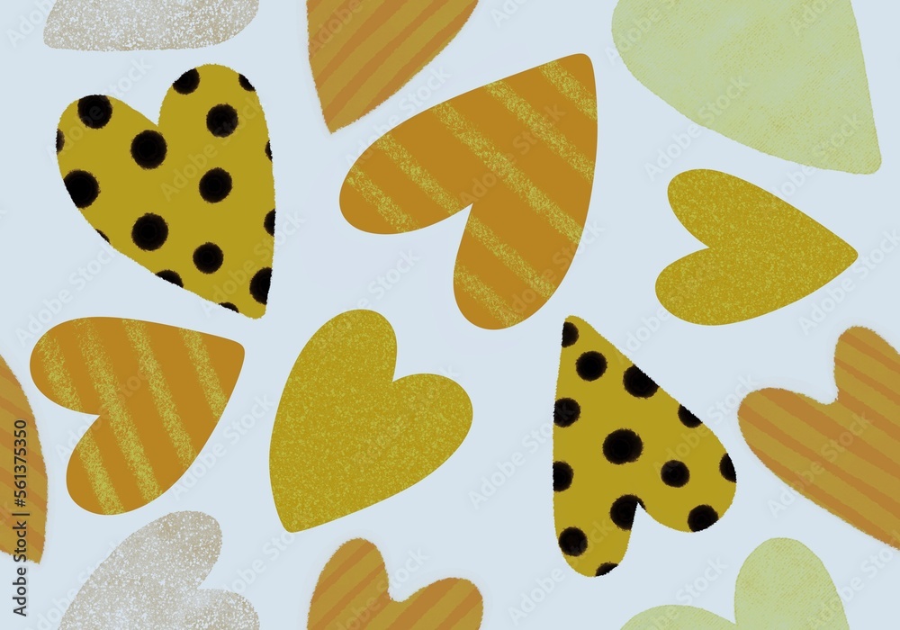 Valentines hearts seamless cartoon pattern for wrapping and kids clothes print and fabrics and gift box Valentines hearts seamless cartoon pattern for wrapping and kids clothes print and fabrics and gift box