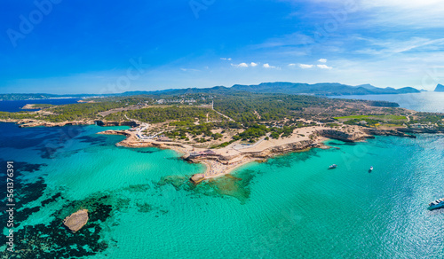 Fototapeta Naklejka Na Ścianę i Meble -  Platges de Comte, North Ibiza, Baleares