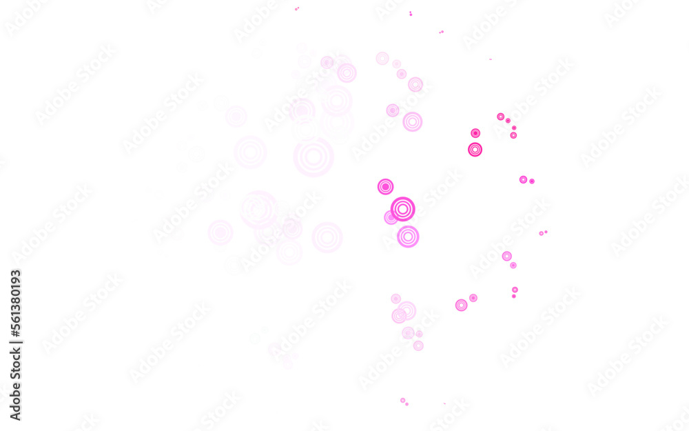Light Pink vector backdrop with dots. Light Pink vector backdrop with dots.