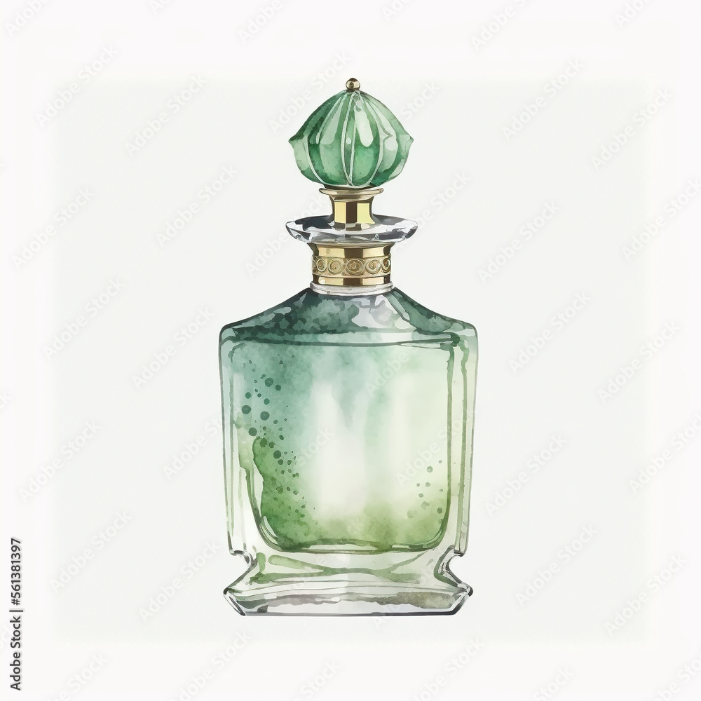 watercolour purfume, green, generative ai, generative, ai watercolour purfume, green, generative ai, generative, ai