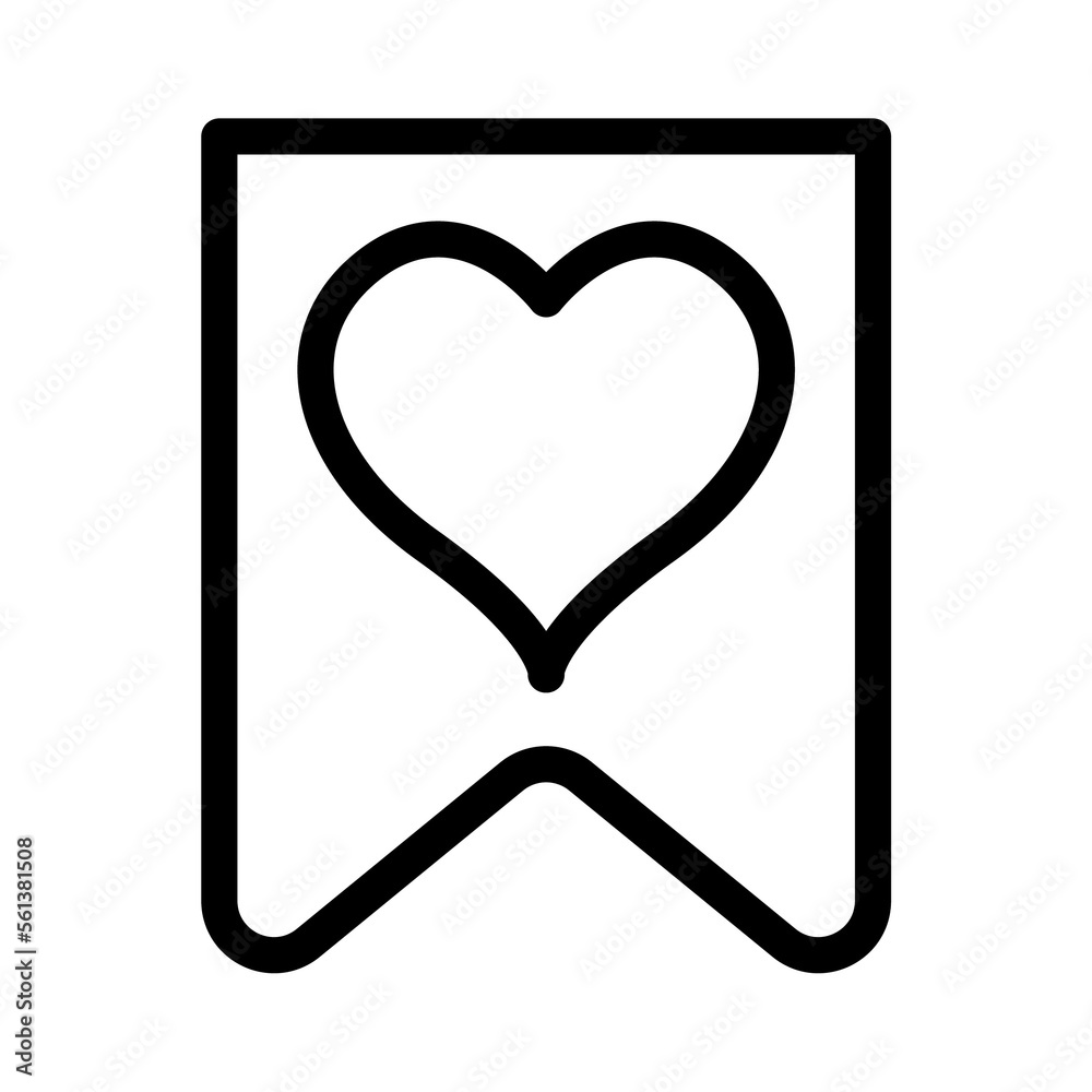 Bookmark icon template PNG