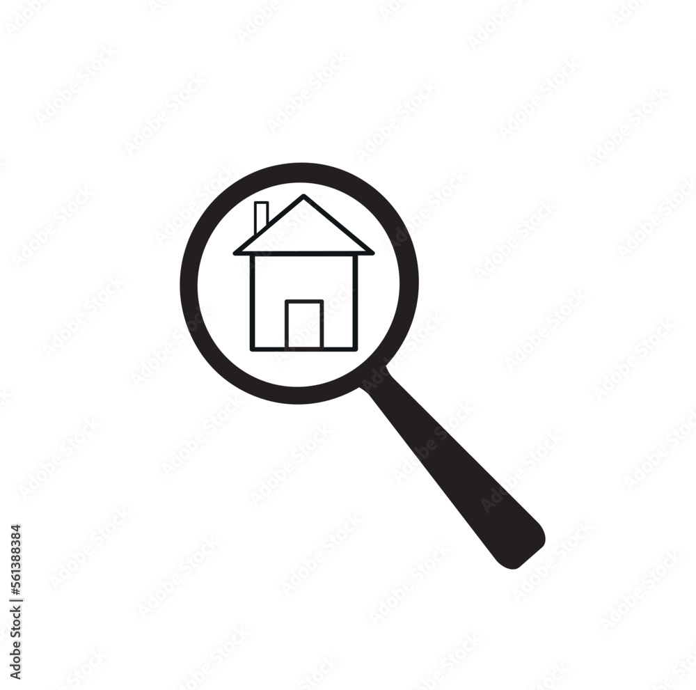 real estate search icon, home selection and search, real estate business concept,logo for real estate website real estate search icon, home selection and search, real estate business concept,logo for real estate website