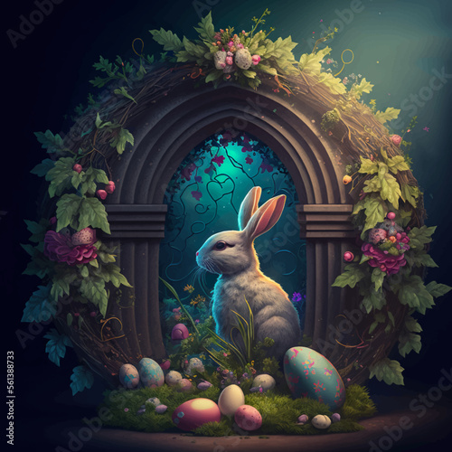 a 3d easter background