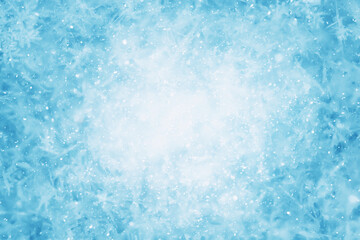 blue snow background abstract blurred