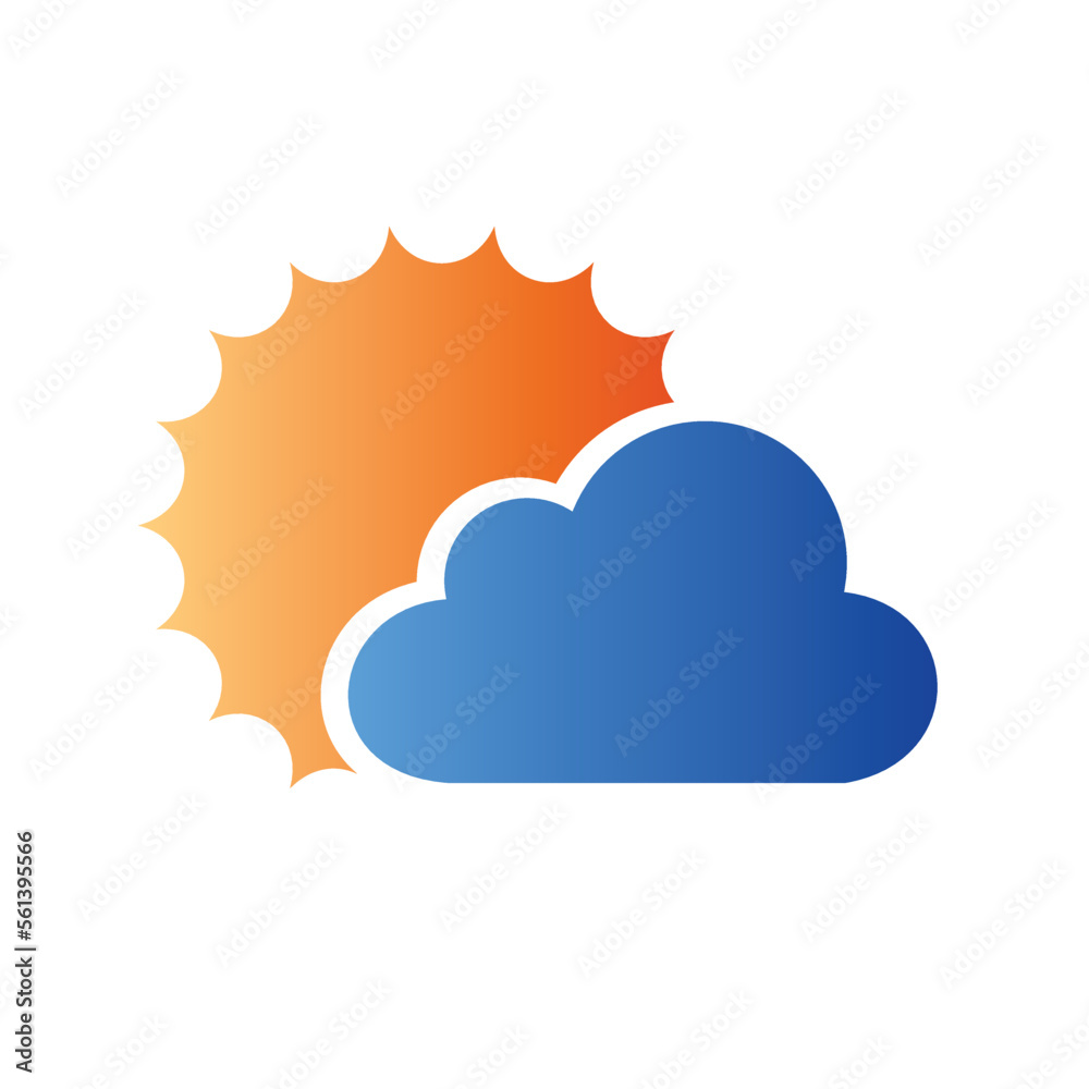 sun with cloud sun with cloud