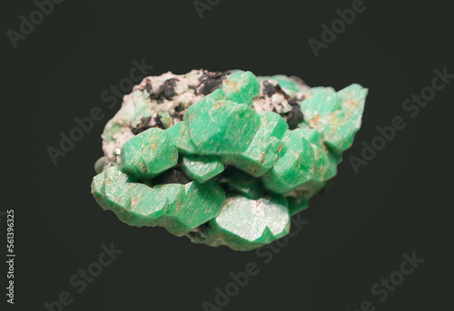 green orthoclase rock crystal mineral specimen photo
