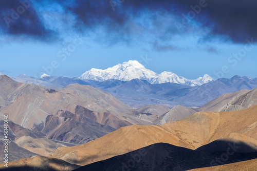 Mount Zhumulangma landscape in Shigatse city Tibet Autonomous Region, China.