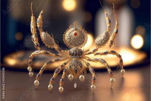 Beautiful looking Jewelled/crowny spiders photo