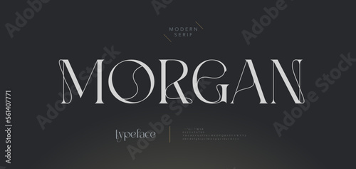Luxury wedding alphabet font. Typography decorative elegant classic lettering serif fonts vintage retro for logo. vector illustration