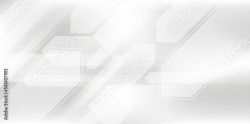 Technology polygonal design. Vector gray abstract background for presentation design. 