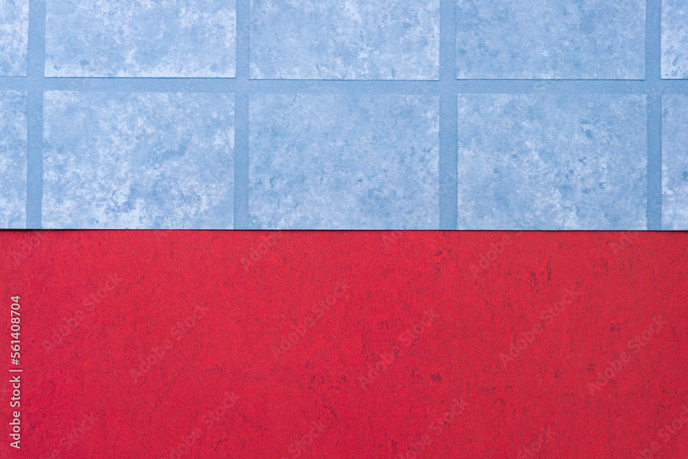 scrapbook paper background with blue tile and red texture scrapbook paper background with blue tile and red texture