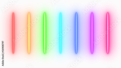 Colorful Flicker Neon Light Technology VJ Loop Dancing Stage Isolated PNG Alpha Transparent Background