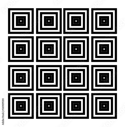 black squares, vector design, geometric pattern © SuFiSa