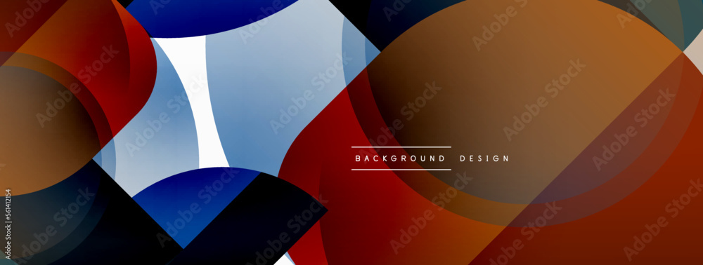 Round triangle shapes lines and circles. Geometric vector illustration for wallpaper banner background or landing page Round triangle shapes lines and circles. Geometric vector illustration for wallpaper banner background or landing page