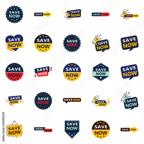 25 Professional Typographic Designs for a refined saving message Save Now