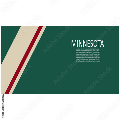Minnesota Wild ice hockey team uniform colors. Template for presentation or infographics.