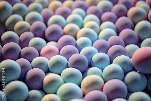 Structured pastel claystone balls wallpaper, creative, color transitions, universe, volumetric lighting, sharp, abstract,  hyperrealistic created with generative ai technology  photo