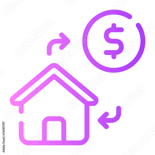 refinancing gradient icon