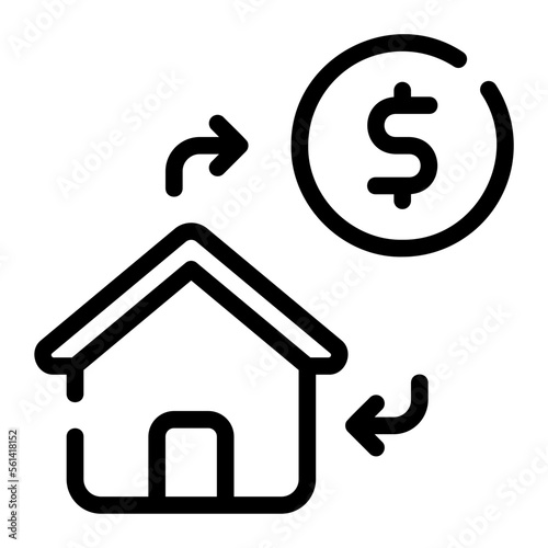 refinancing line icon