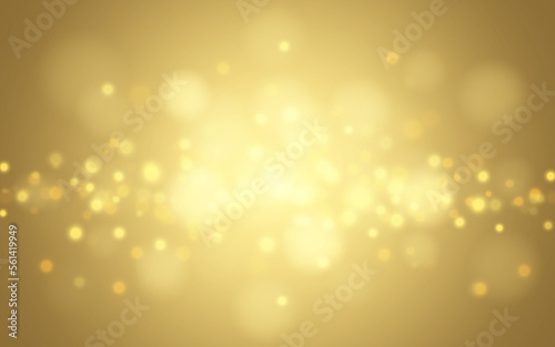 Golden luxury bokeh soft light abstract background, Vector eps 10 illustration bokeh particles, Background decoration