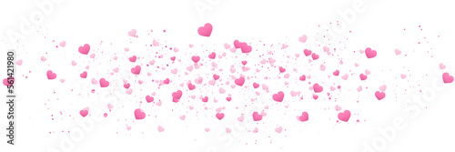 Tela Abstract pink heart background