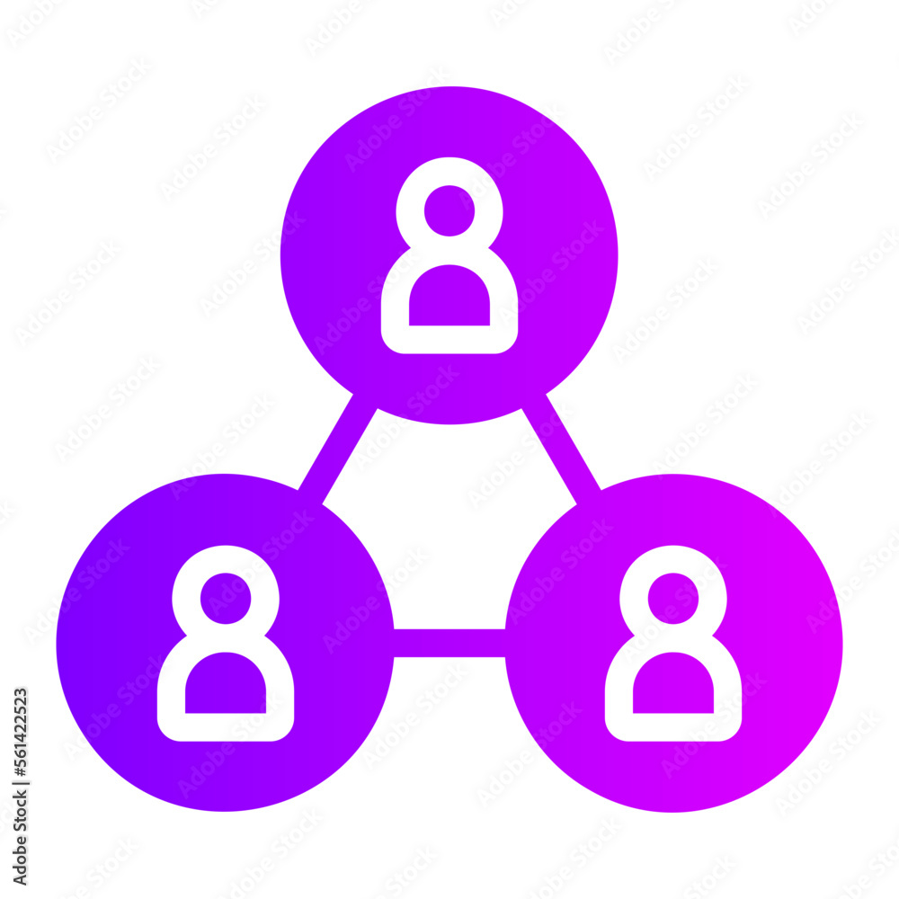 Cooperation gradient icon Cooperation gradient icon