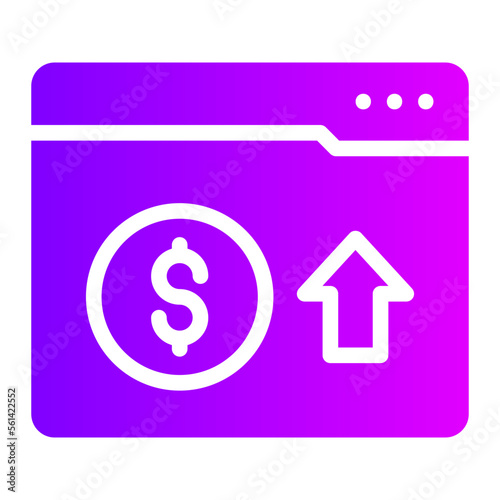 monetization gradient icon