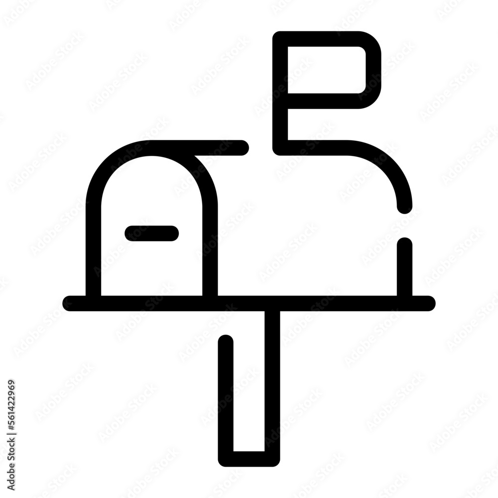 mail box line icon mail box line icon