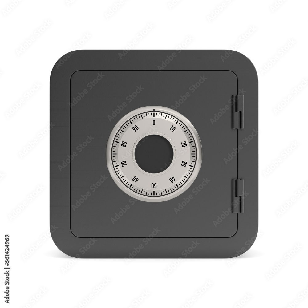safe on white background. Isolated 3d illustration safe on white background. Isolated 3d illustration