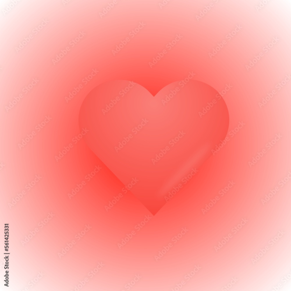 illustration of a red heart on a white background