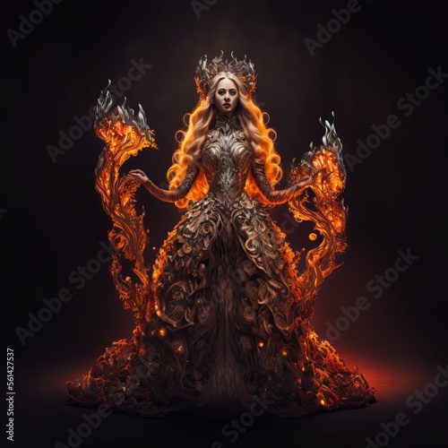 crowned lava fairy queen