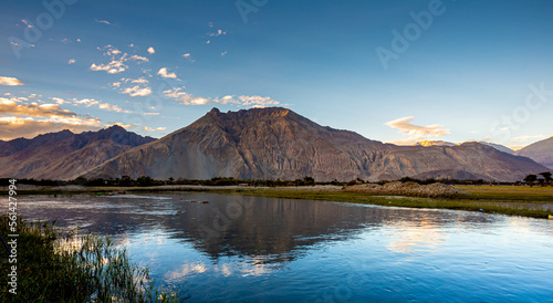 The landscape around Pangong Lake in Ladakh, India