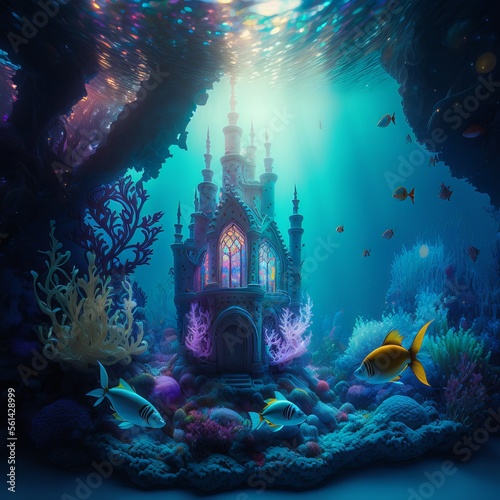 underwater magical castle