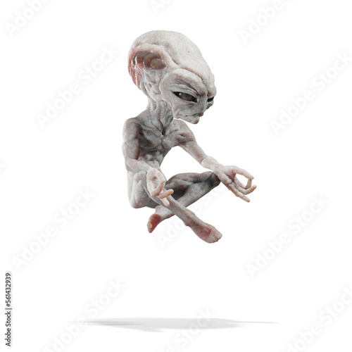 Gray Alien 3D CGI Render