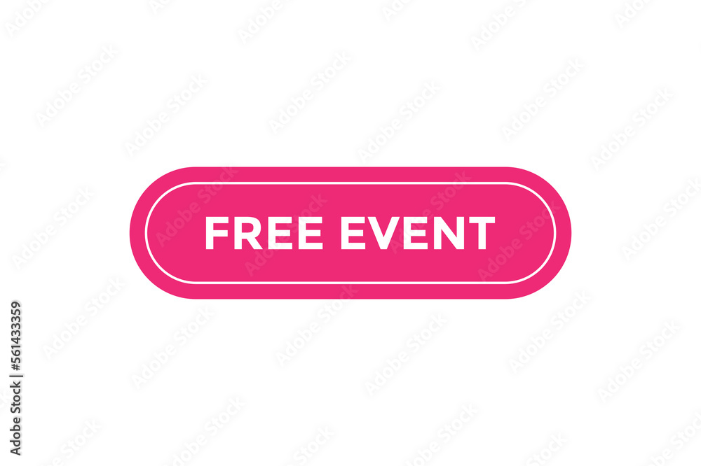 Free event button web banner templates. Vector Illustration
Free event button web banner templates. Vector Illustration