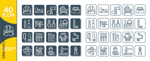 CARPENTER ICON SET DESIGN