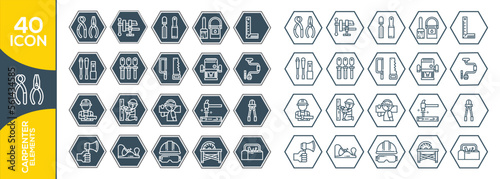 CARPENTER ICON SET DESIGN