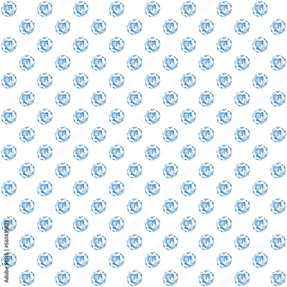 Seamless pattern blue flower line doodle hand drawing abstract isolated on white background Seamless pattern blue flower line doodle hand drawing abstract isolated on white background