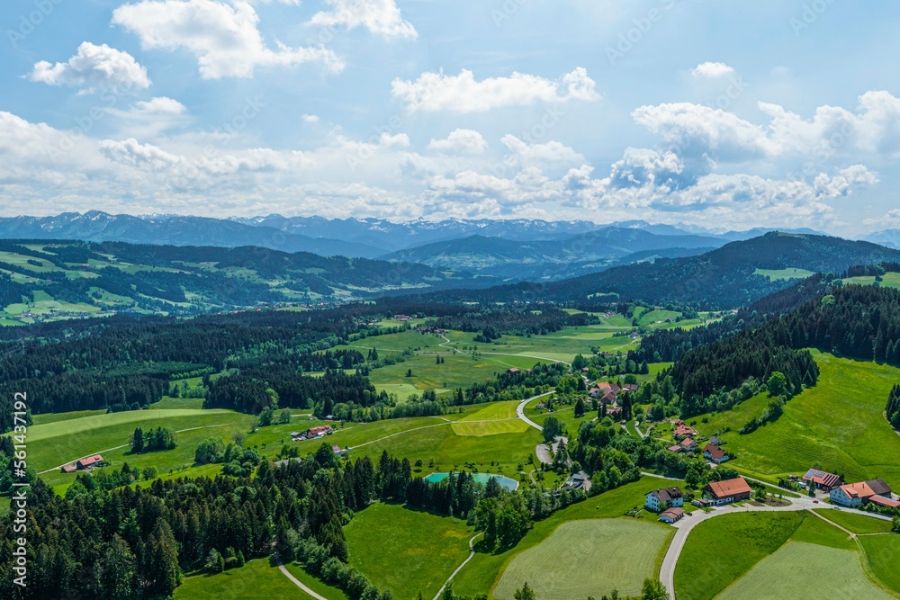 Region Scheidegg im Westallgäu - Ausblick in den Bregenzerwald und zum Alpenrand