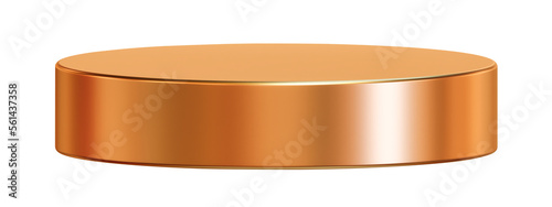 Golden podium stage advertising 3d png background with gold platform product presentation display scene or empty premium pedestal show luxury stand and blank cylinder banner showcase elegant concept.