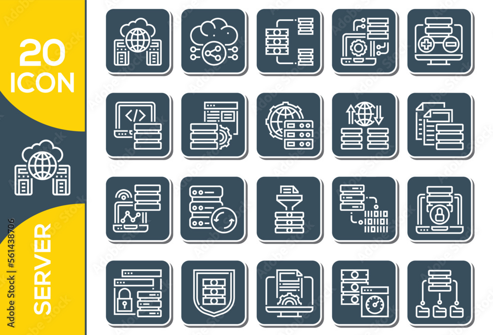 SERVER ICON SET DESIGN SERVER ICON SET DESIGN