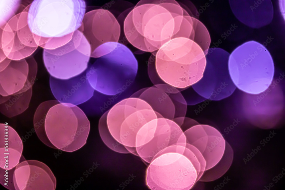 Bokeh abstraction, round bright multi-colored lights out of focus, holiday background. Bokeh abstraction, round bright multi-colored lights out of focus, holiday background.