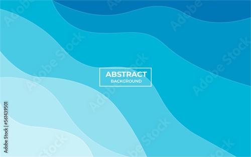Modern abstract elegant blue banner background