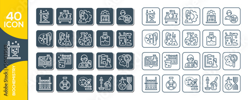 BIOCHISTRY ICON SET DESIGN
