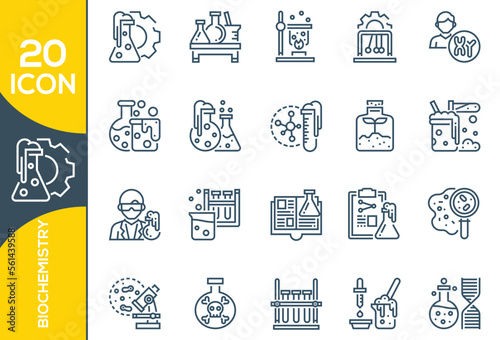 BIOCHISTRY ICON SET DESIGN