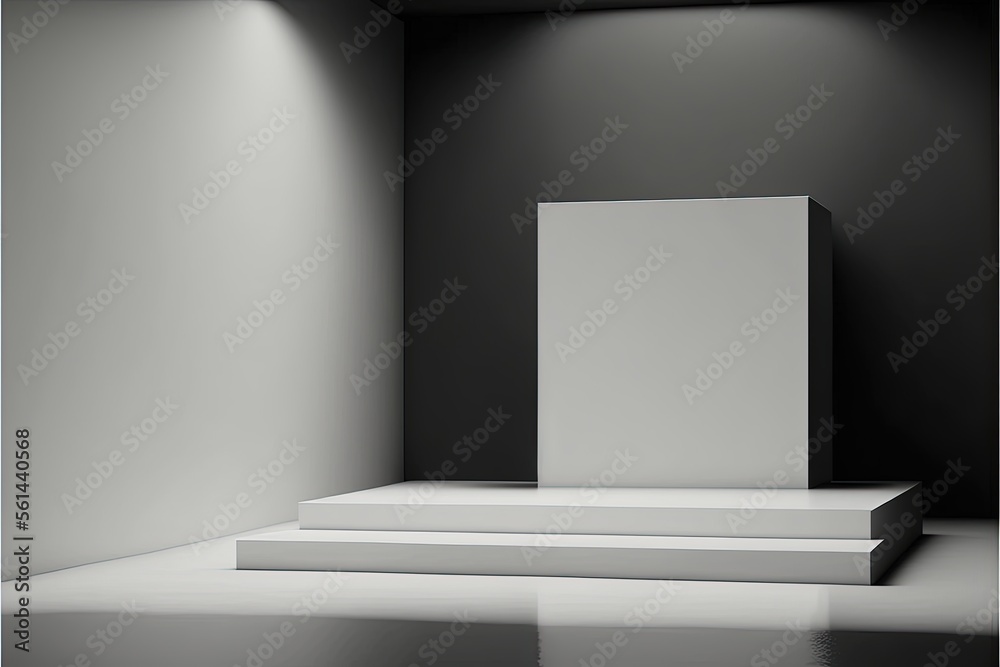 Obraz premium Minimal scene podium abstract background product show with Ai Generated