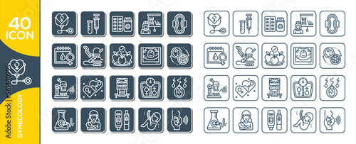 GYNICOLOGY ICON SET DESIGN
