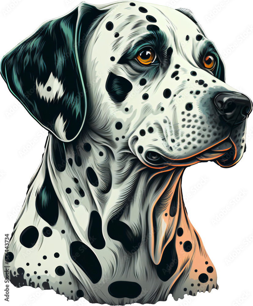 Dalmatian dog vector