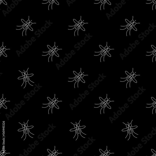 Mosquito Icon Seamless Pattern Y_2110002